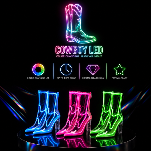 Cowboy LED Heels